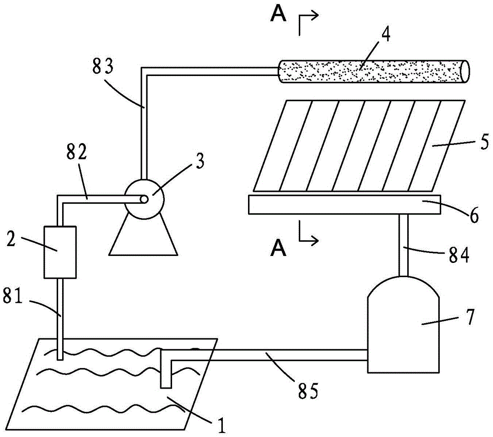 Pre-water cycle heat exchange solar water heating engineering system