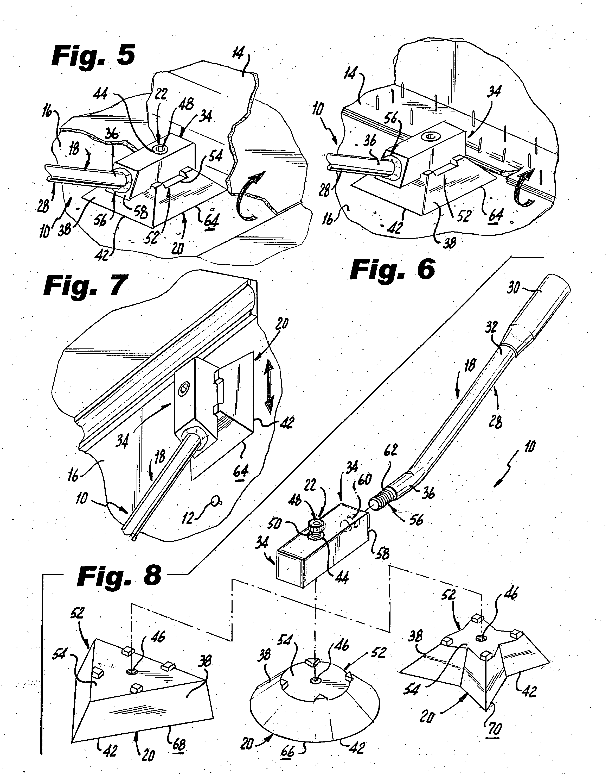 Scraper having weighted cutting head for removing nail heads and other debris from surfaces