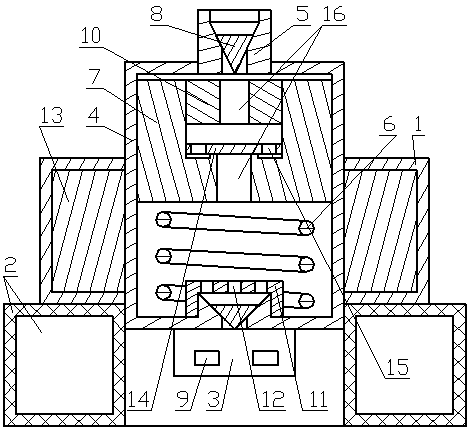 Lubricating oil pumping electromagnetic efficient energy-saving device