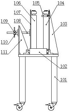 A secondary line laying auxiliary device for reducing line loss