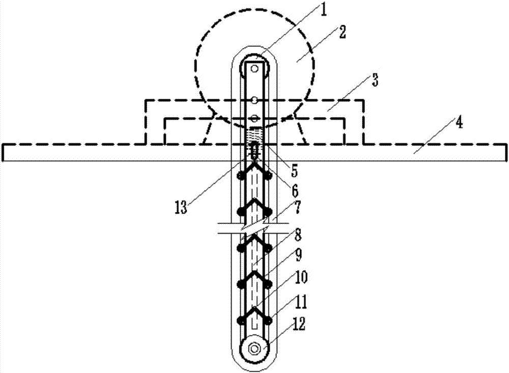 Energy gathering groove cutting device used for blast hole