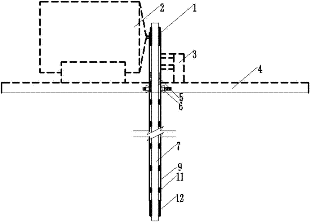 Energy gathering groove cutting device used for blast hole