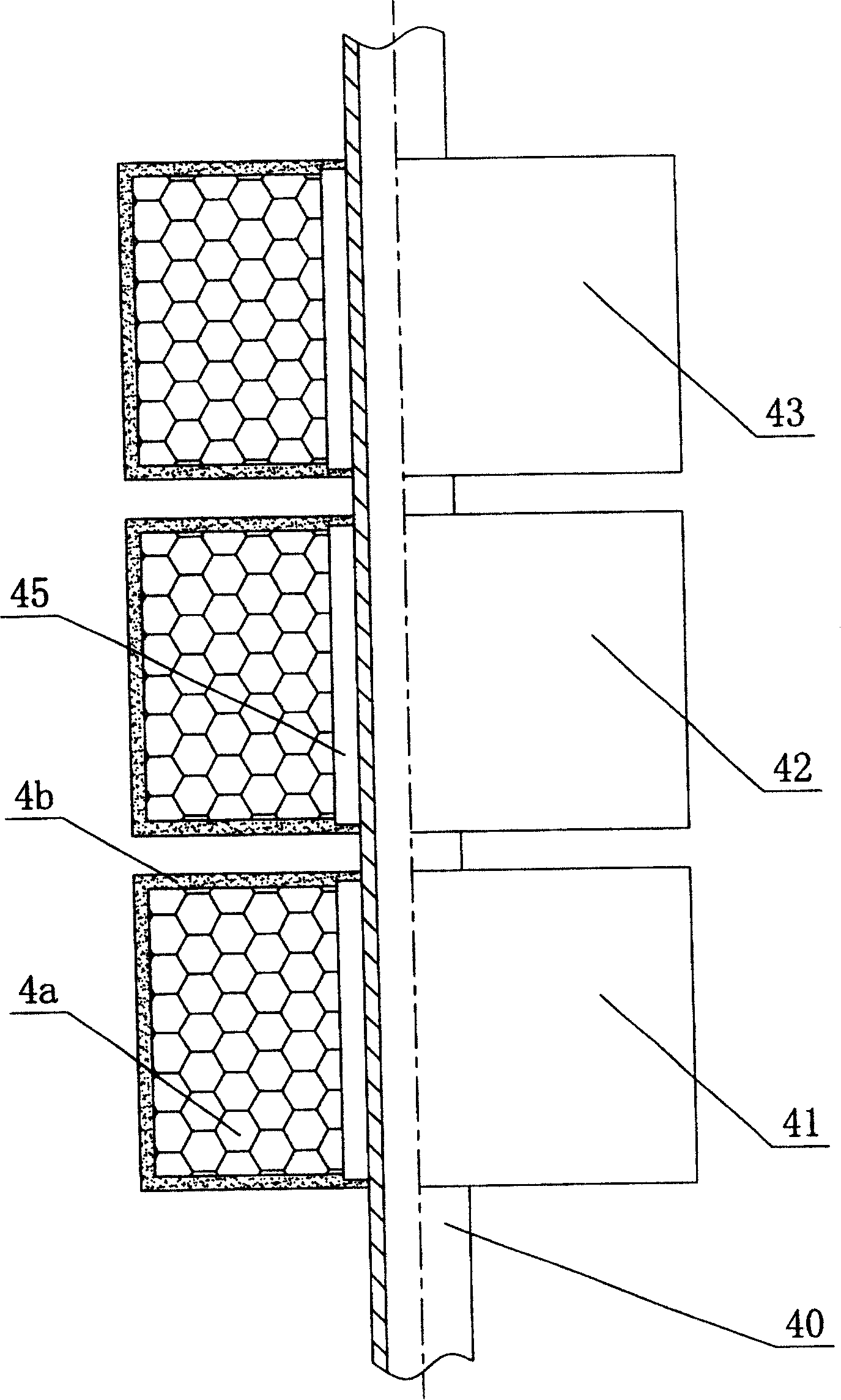 Eyelet light pole with high stagnation