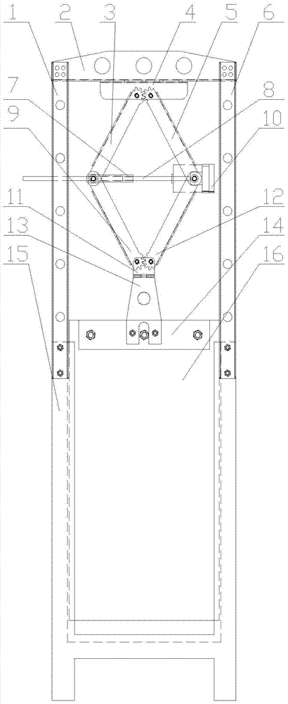 A salt pond remote control electric gate lifting mechanism