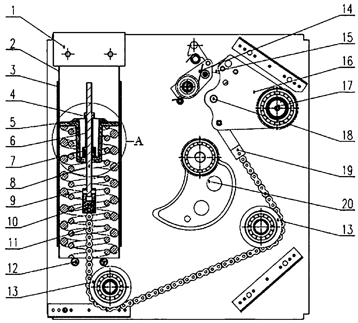 spring operating mechanism