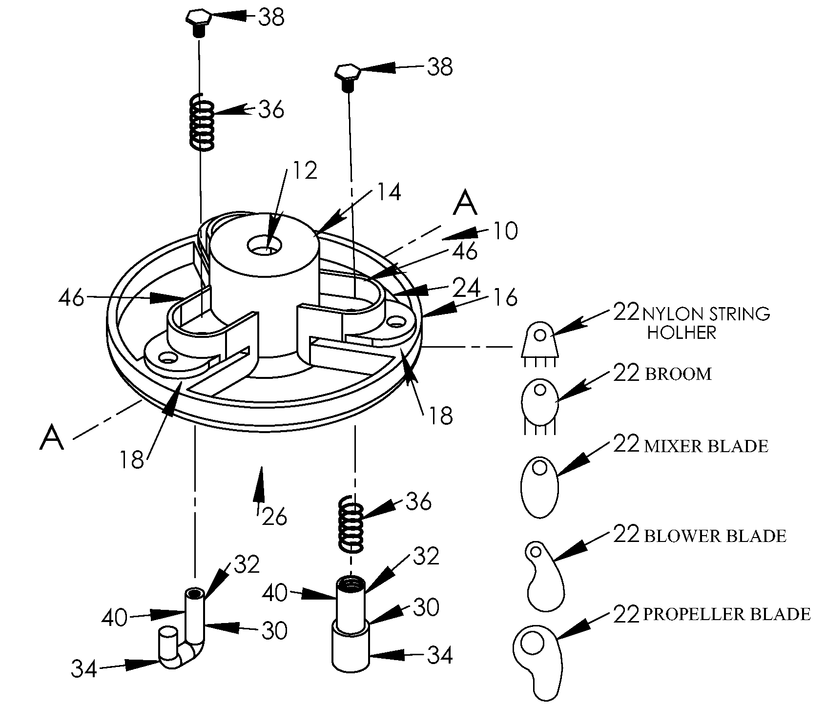 Rotary Trimmer Apparatus And Related  Rotary  Head Assembly