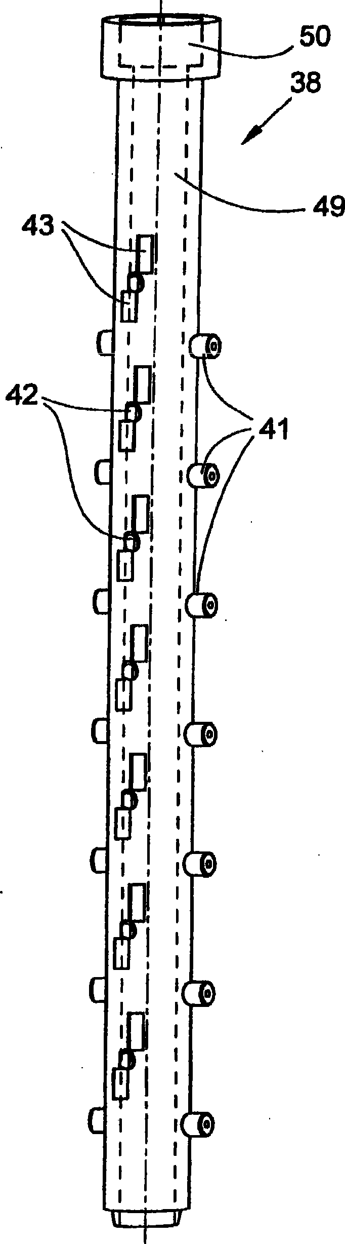 Spindle for a motion gear