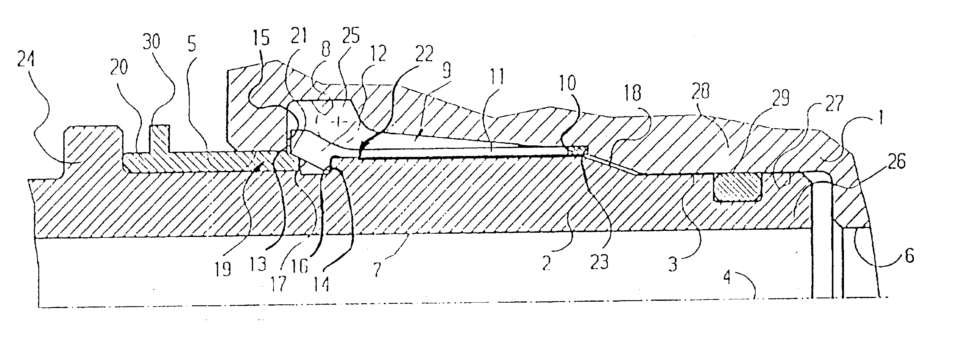 Coupling for connecting hydraulic ducts