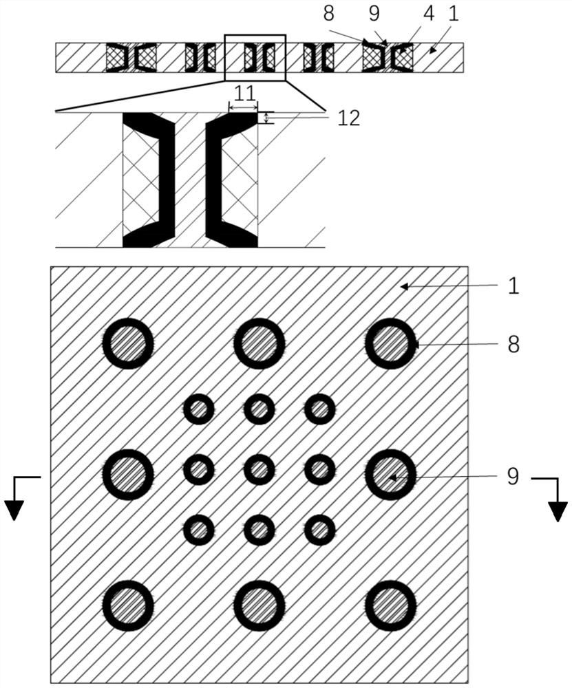 Through hole filling method and structure
