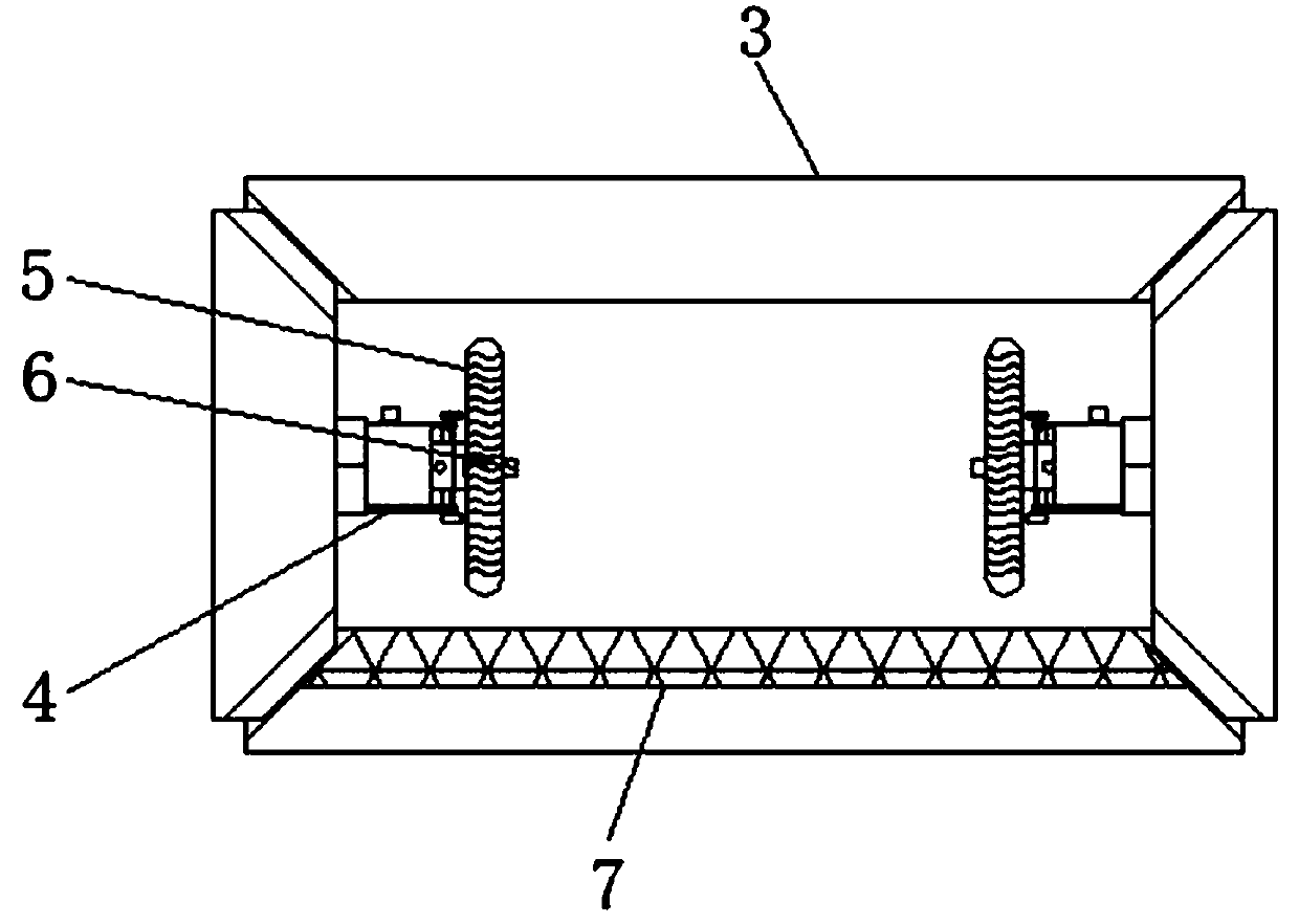 Grinding device with stability for wind turbine blades