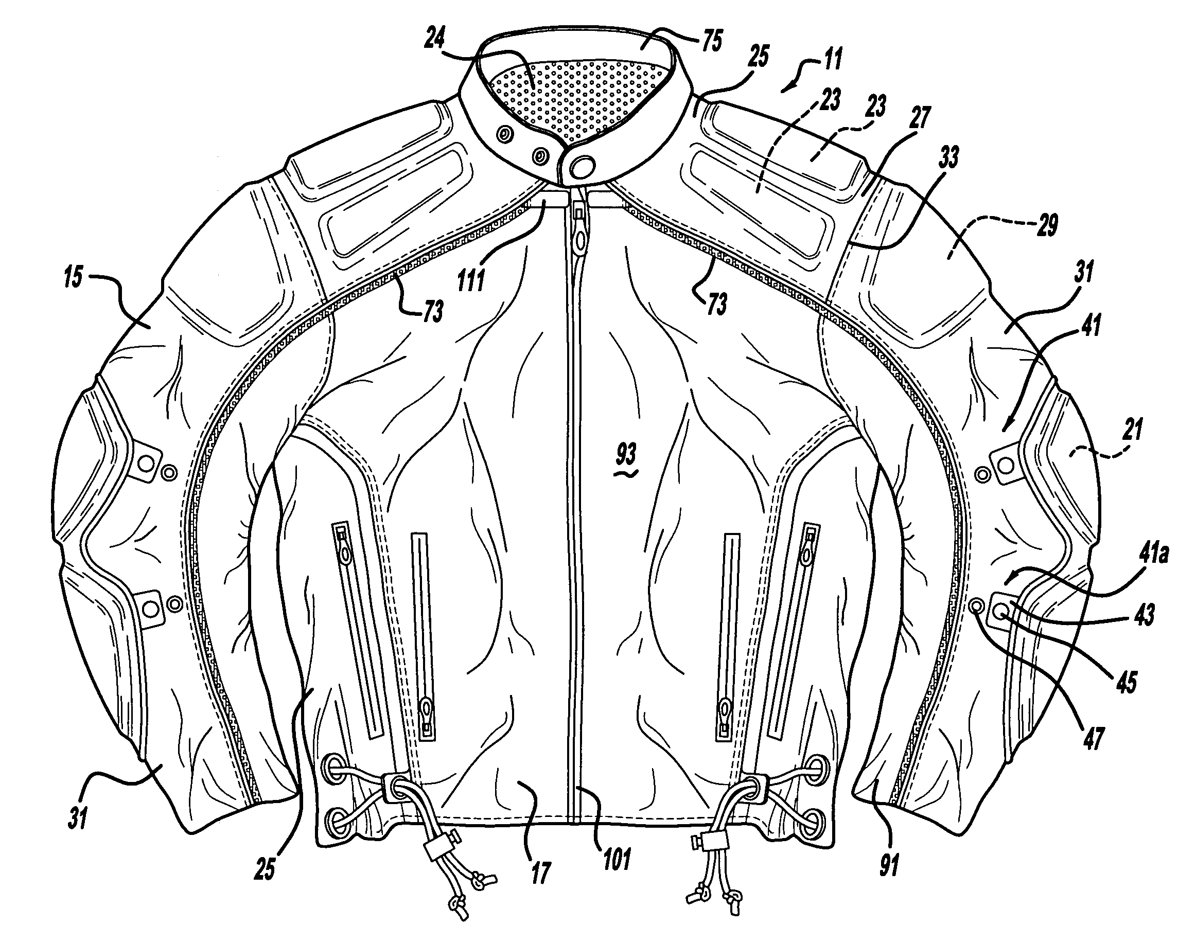 Hybrid ventilated garment