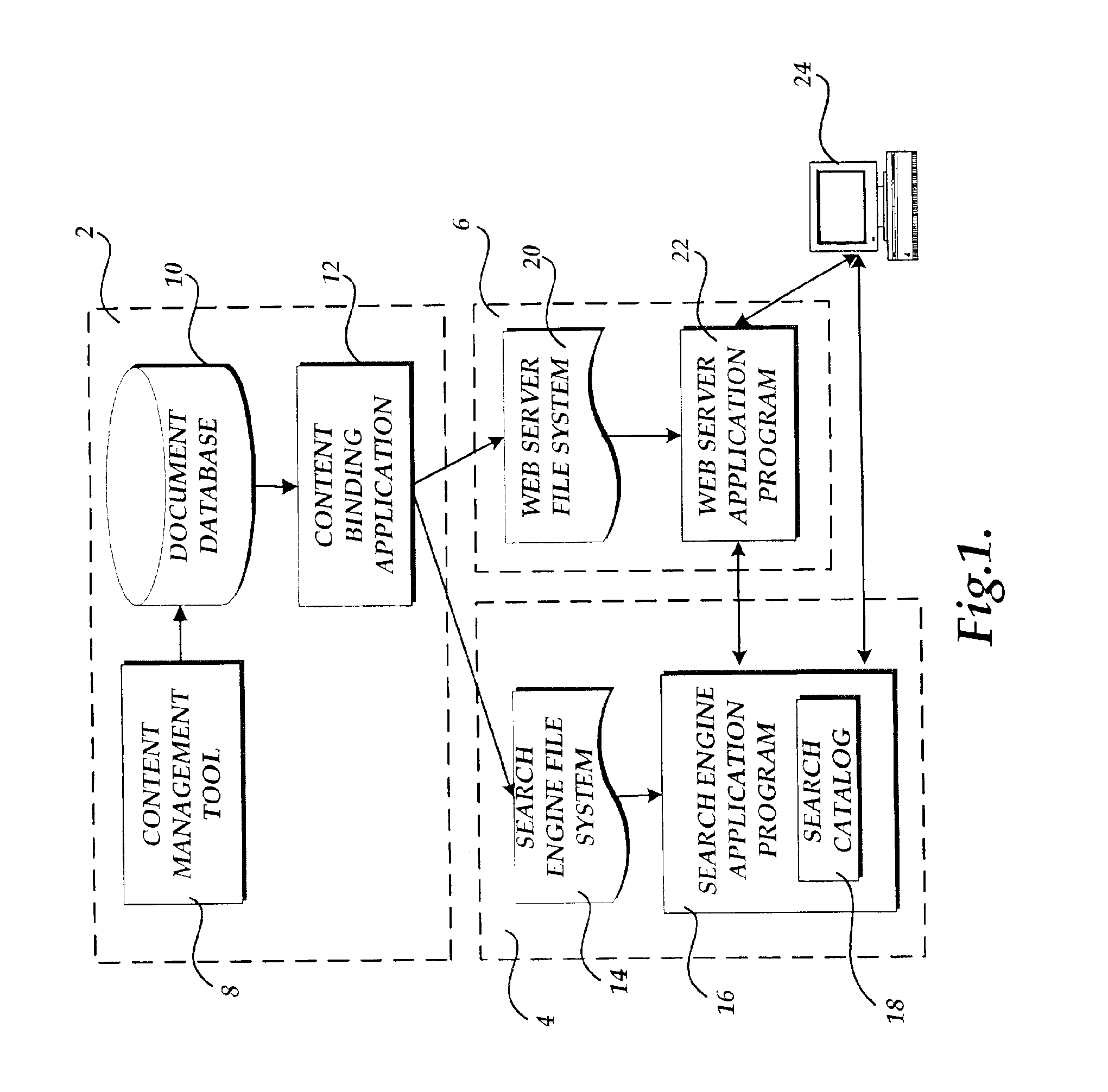 Method, apparatus, and computer-readable medium for searching and navigating a document database