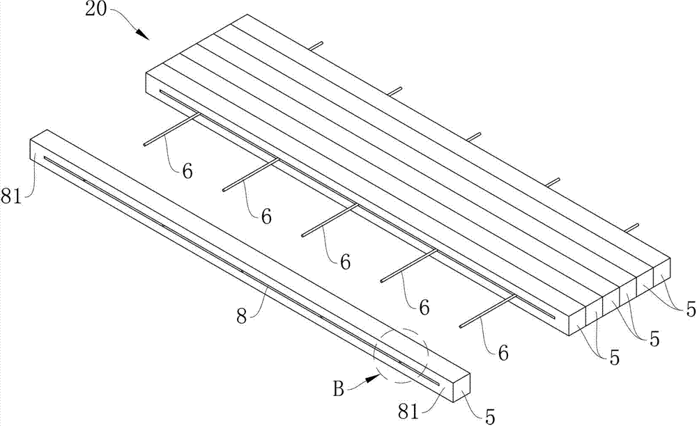 Log spliced board structure