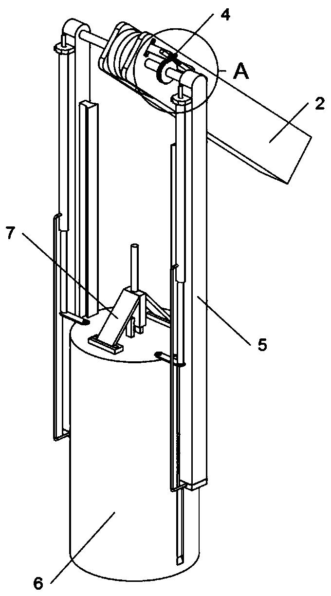 Punching pile machine convenient for folding and moving