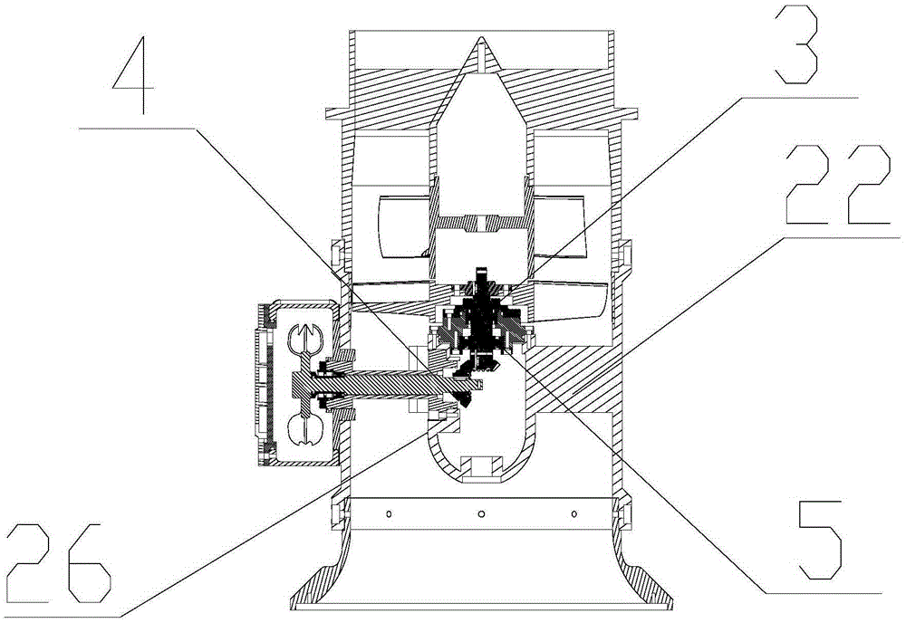 Exhaust assembly of water-drive and non-electric exhaust fan