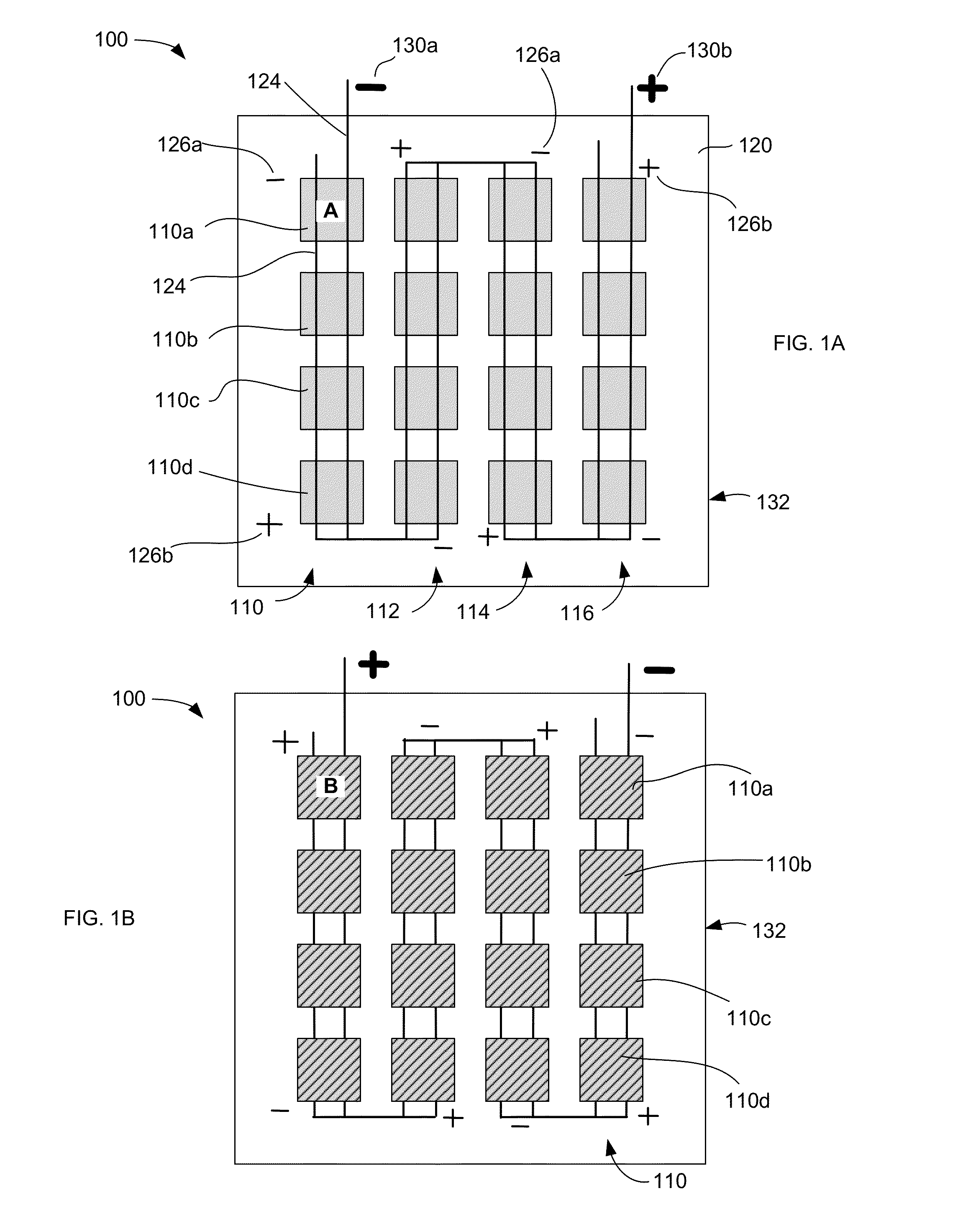 Bussing for pv-module with unequal-efficiency bi-facial pv-cells