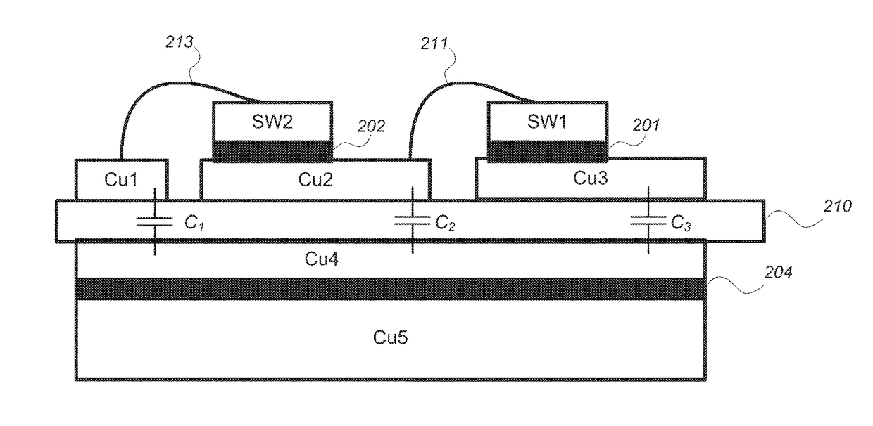 Electronic apparatus with pocket of low permittivity material to reduce electromagnetic interference