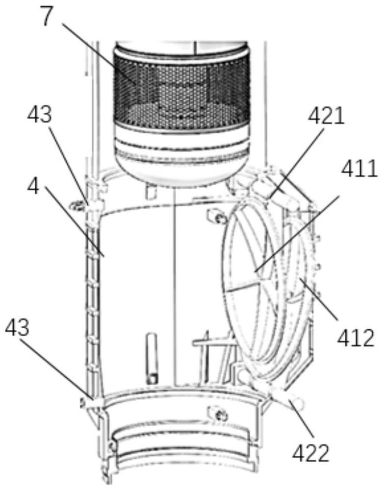 Dismounting and mounting device for intermediate heat exchanger