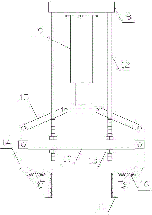 Packing container rotating device