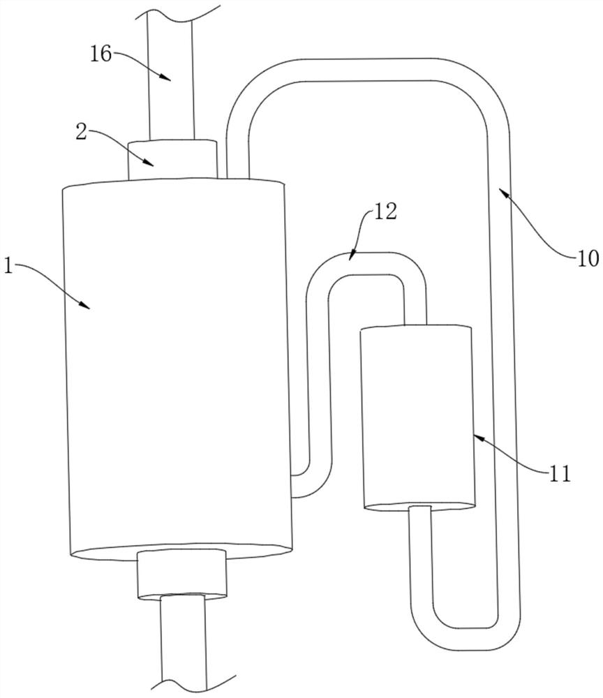 Air knife device for post-treatment of metal wire drawing