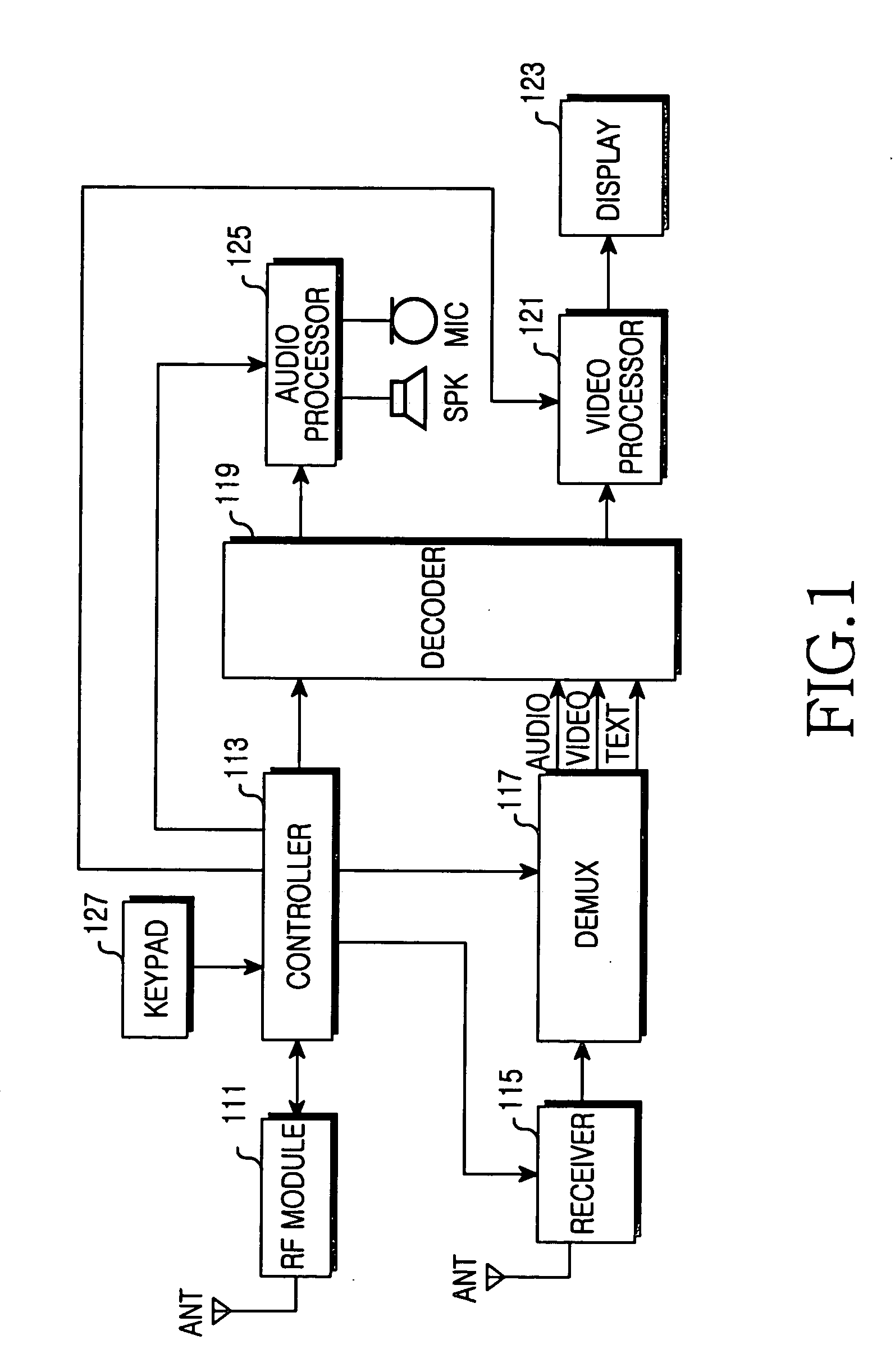 Apparatus and method for processing multimedia audio signal for a voice call in a mobile terminal capable of receiving digital multimedia broadcasting service