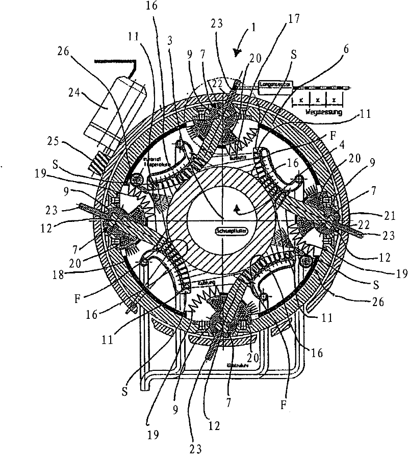 Cross-field shrink-fit device and method for limiting magnetic flux losses