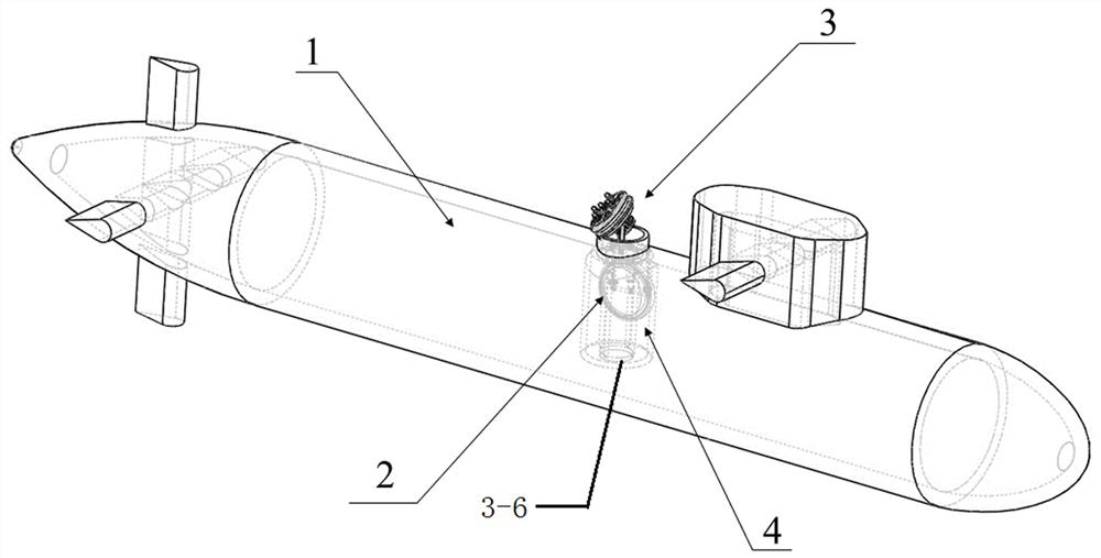 Polar region submerged body hatch cover with self-icebreaking function
