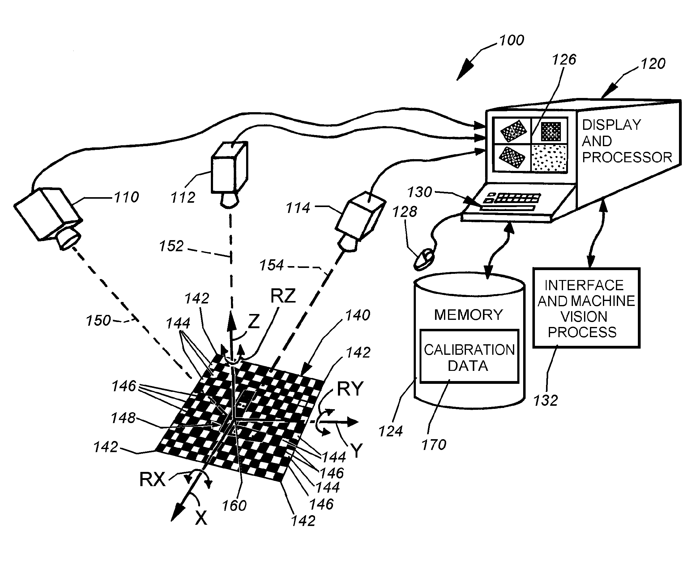 System and method for locating a three-dimensional object using machine vision