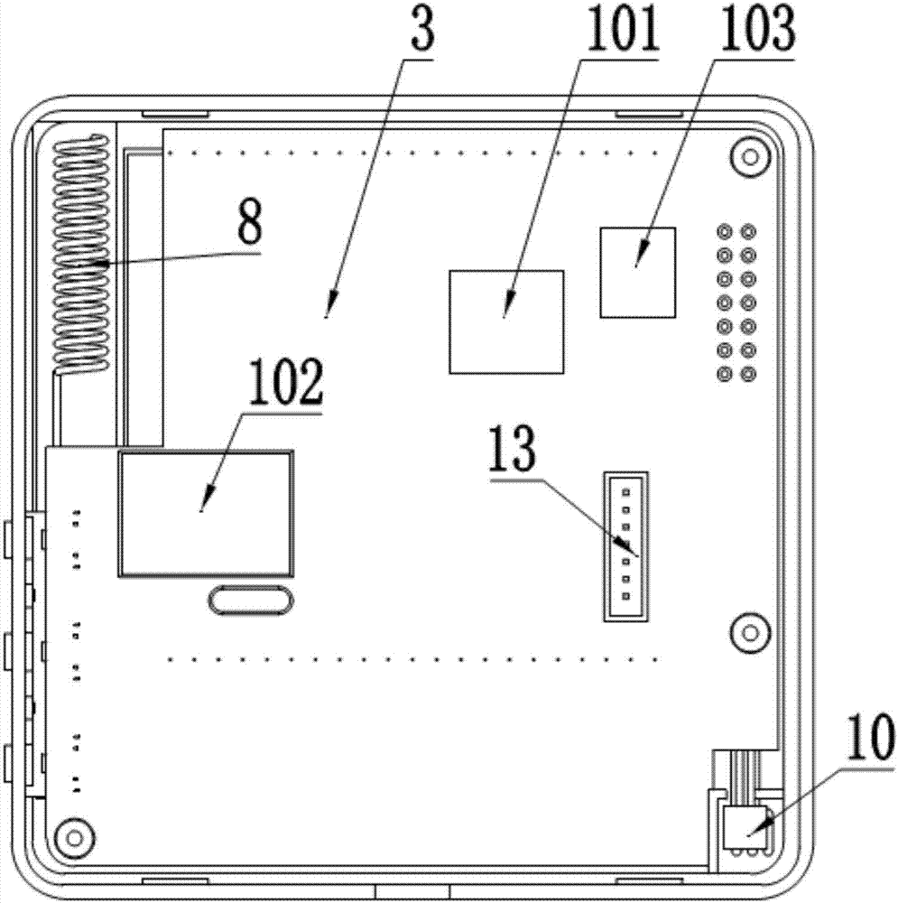 Wide load temperature-increase-free switch-typed room temperature controller