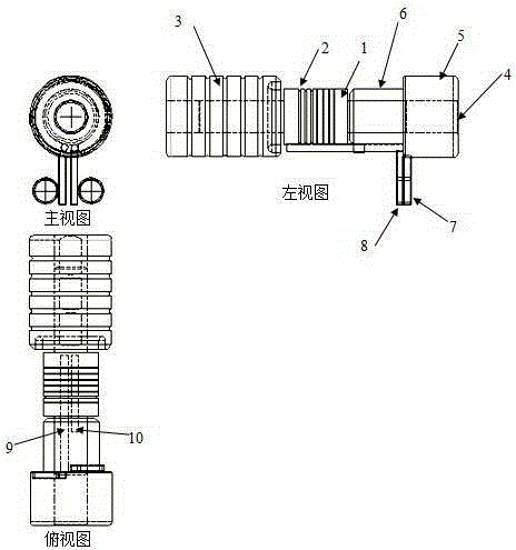 Arch wire former with two pressure rods at the same end