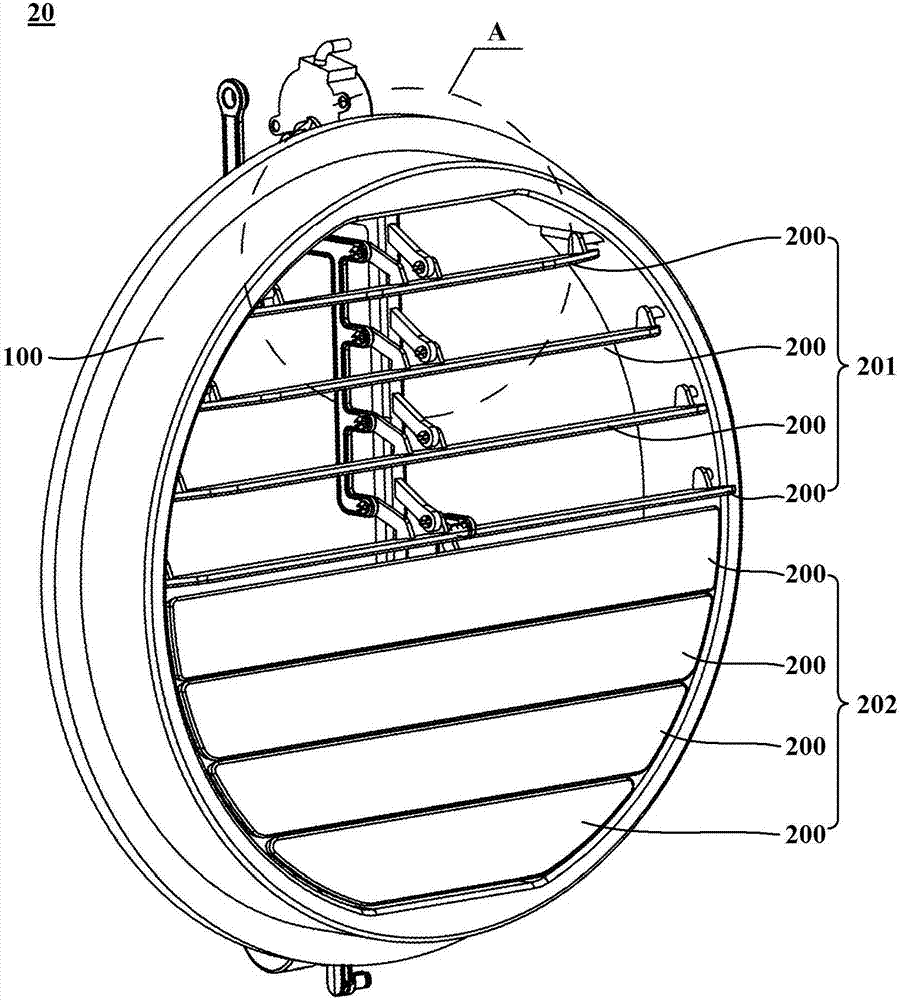 Air guiding device and indoor unit of vertical type air conditioning chamber