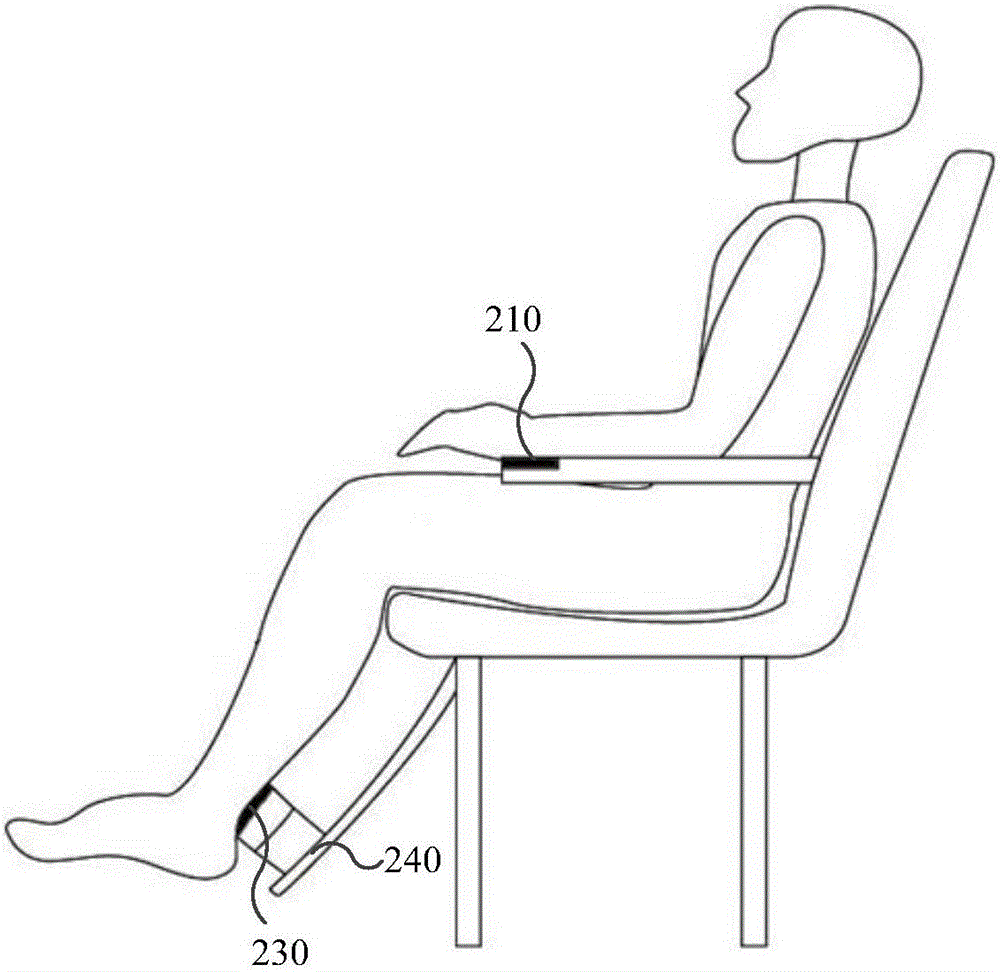 Contact type electrocardiograph signal collecting chair and electrocardiograph signal measuring system