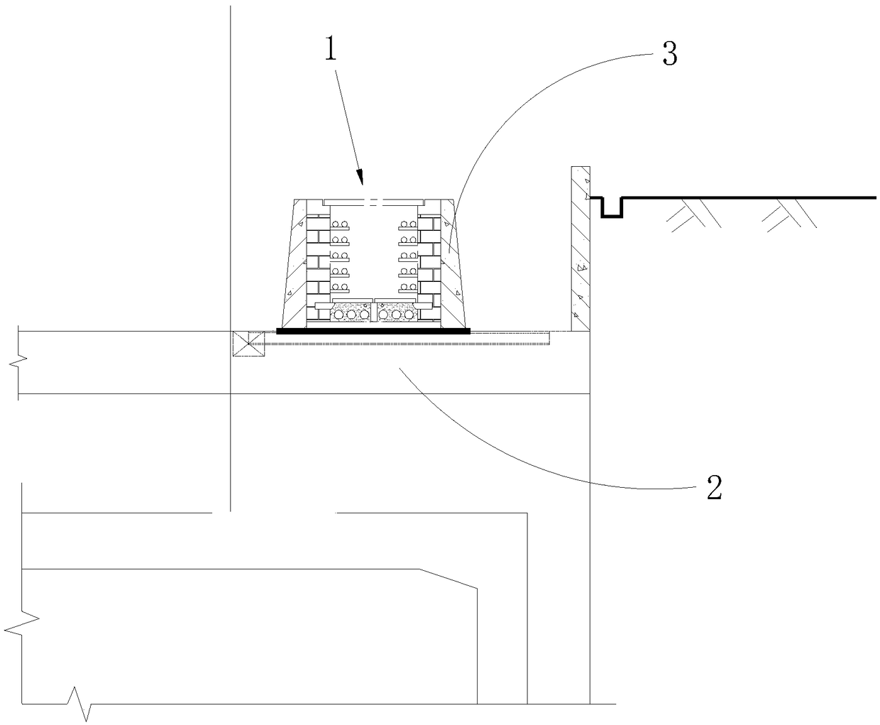 Cable trench in-situ support construction method
