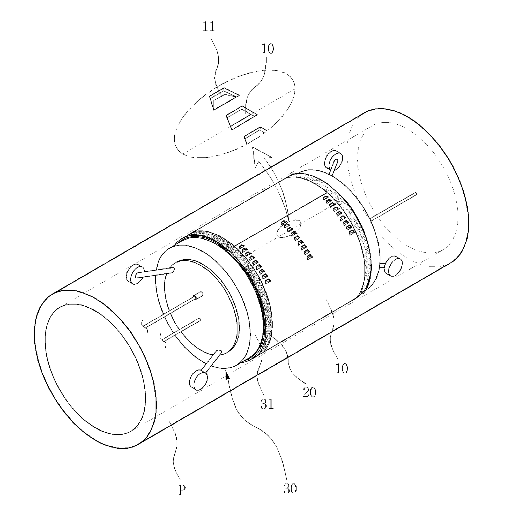 Reinforcing Materials For Repairing Underground Water Pipeline Without Excavation And Method For Repairing Thereof