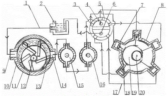 Large-torque hydraulic reduction gearbox