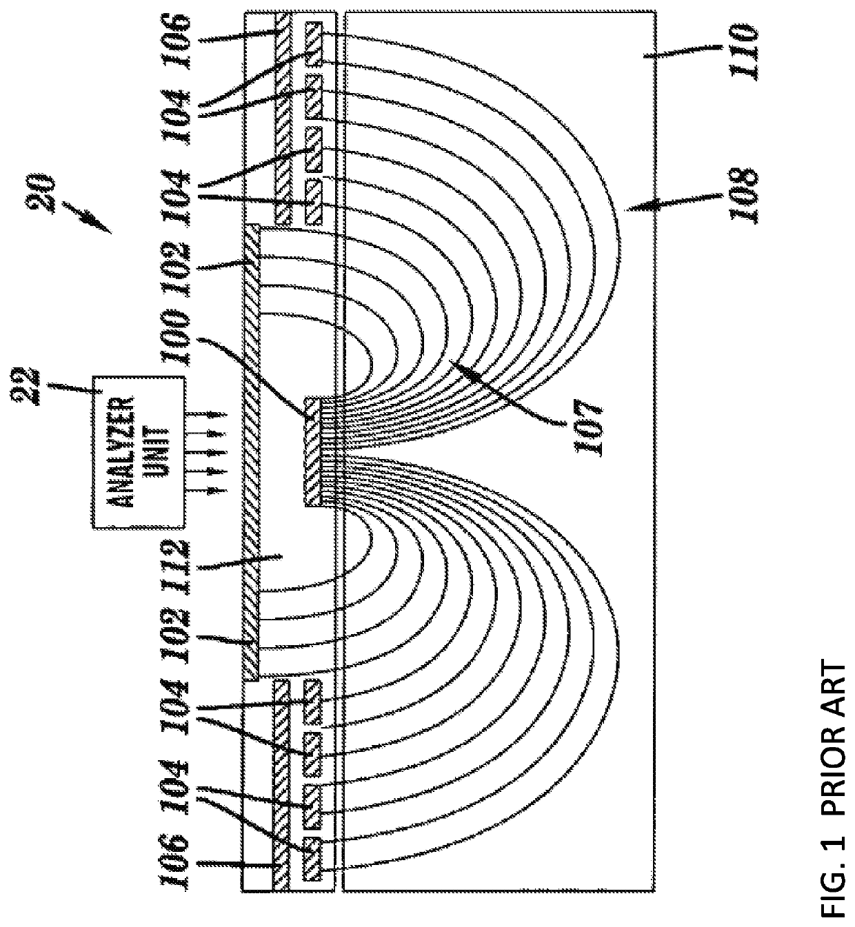 Electromagnetic impedance spectroscopy apparatus and related planar sensor system