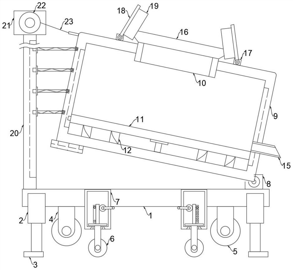 Railway steel rail transport vehicle connection transition adjusting device
