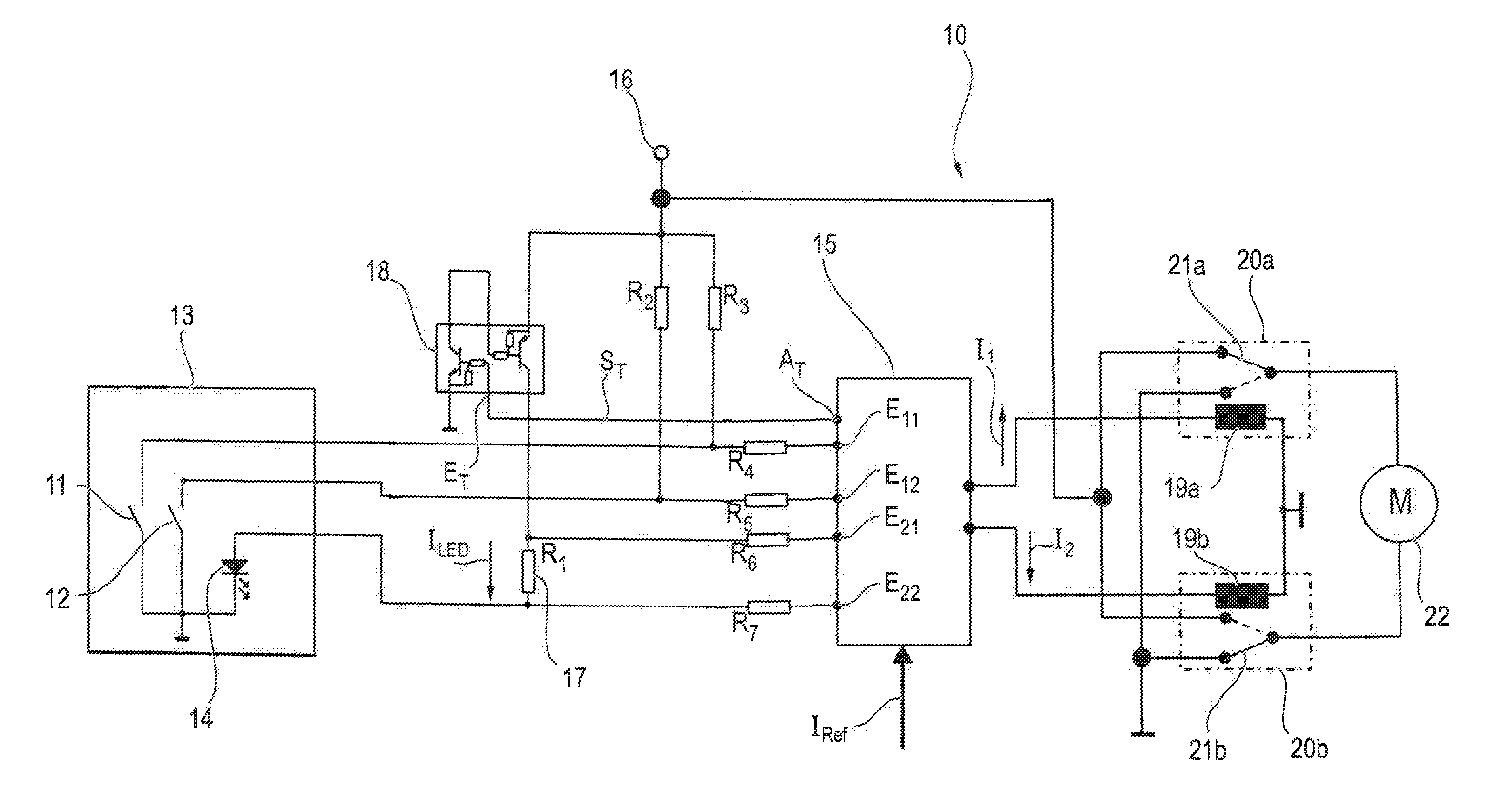 Control Circuit for a Window Lifter Drive