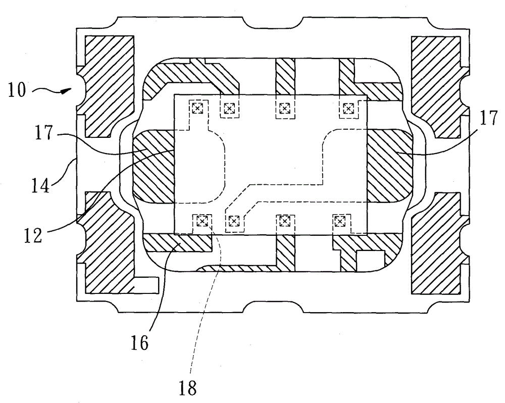 Crystal oscillator with layout structure for miniaturized size