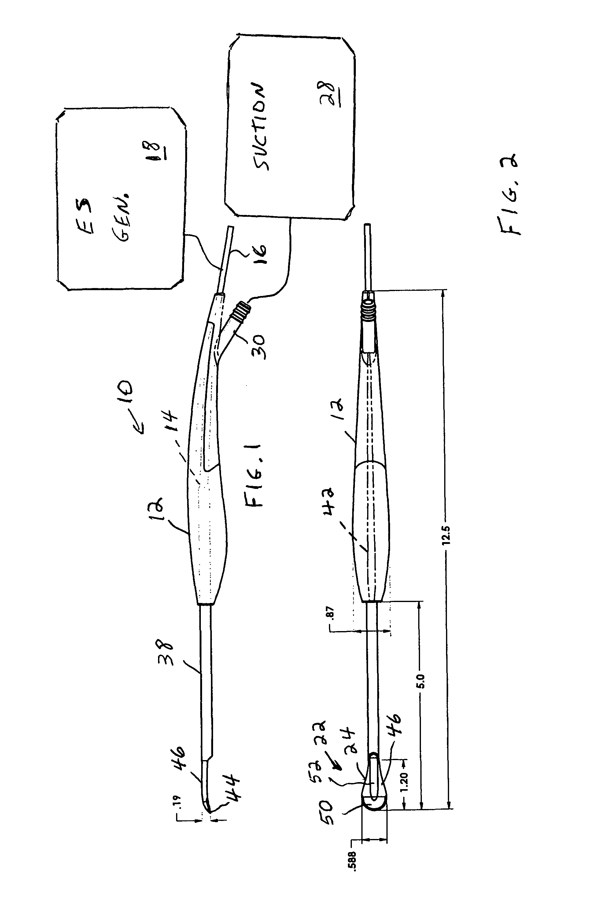 Electrosurgical Cobb elevator instrument