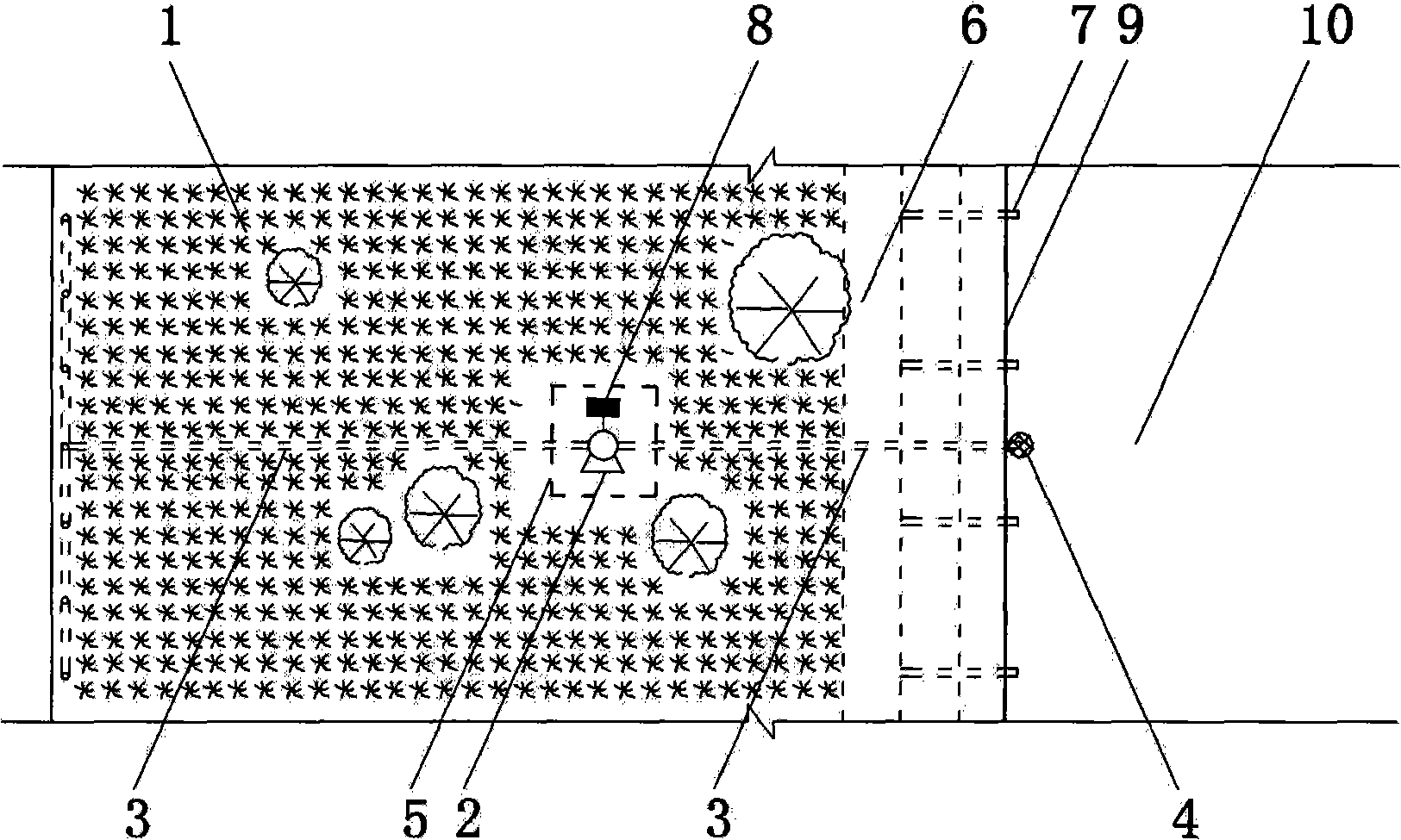 Urban water net and water along greening ecological symbiosis method and system