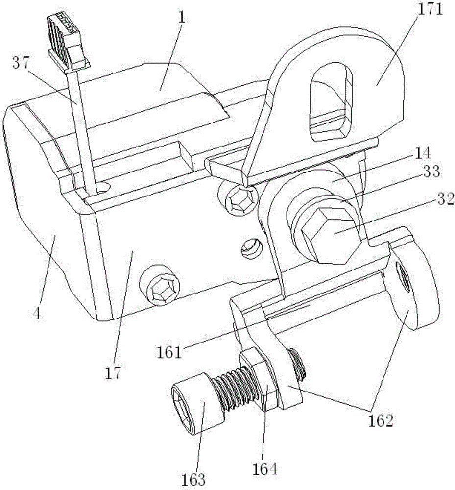 Middle support lock and electric vehicle