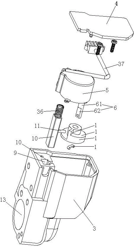 Middle support lock and electric vehicle