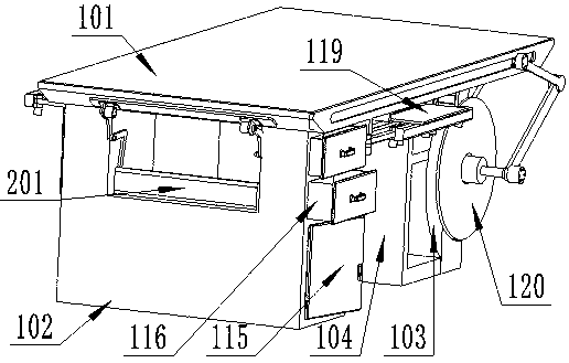 A multifunctional desk