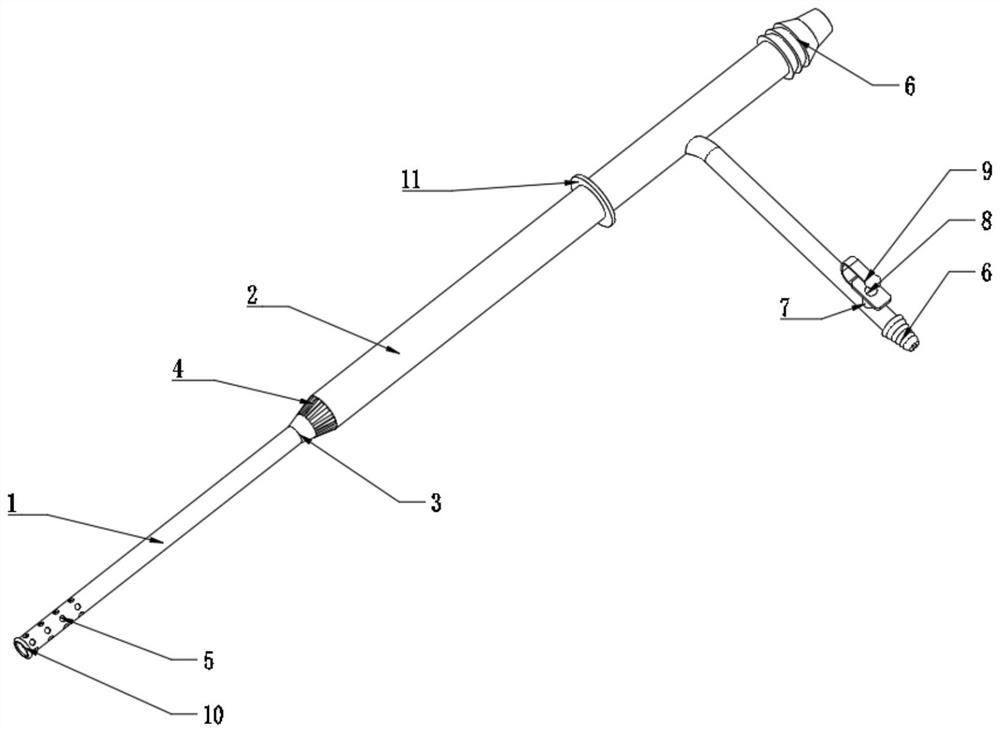 Newborn anti-hypoxia sputum suction catheter