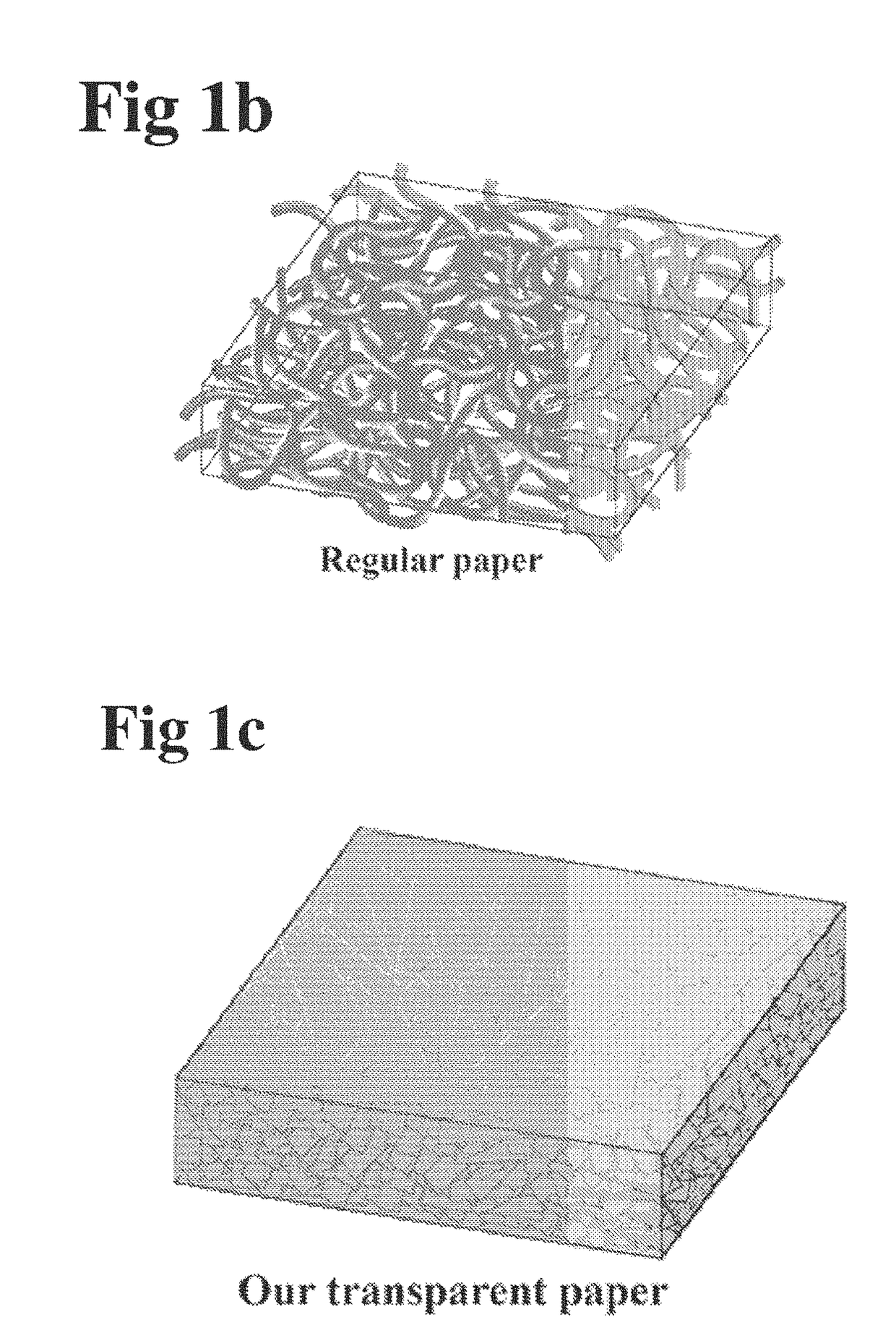 Super clear cellulose paper