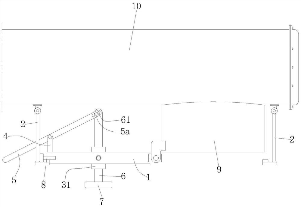 A blockage clearing mechanism applied to horizontal screw conveyor