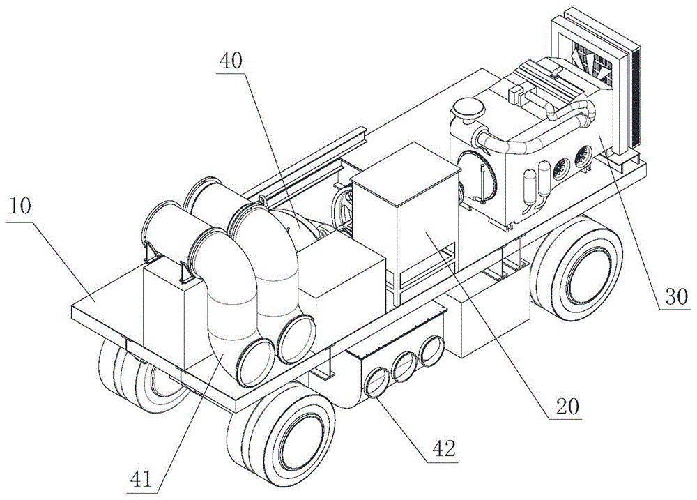 Side suction mobile pumping station system