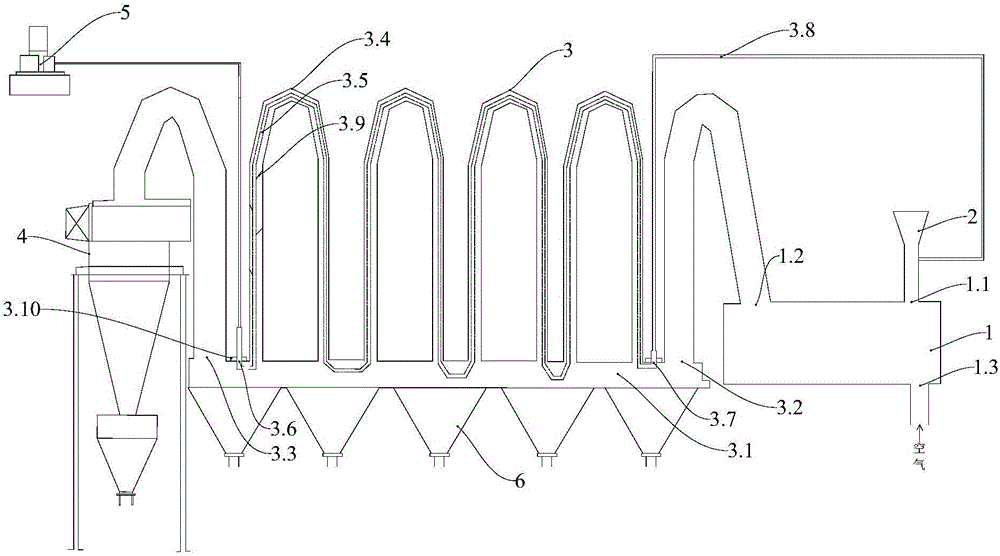 Heat utilization device in dezincification process of gas ashes and method of heat utilization device