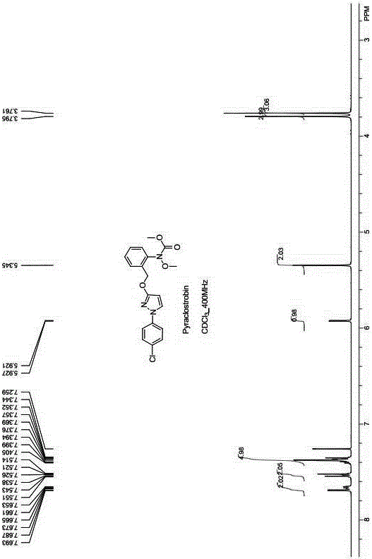 Method for catalytically synthesizing pyraclostrobin